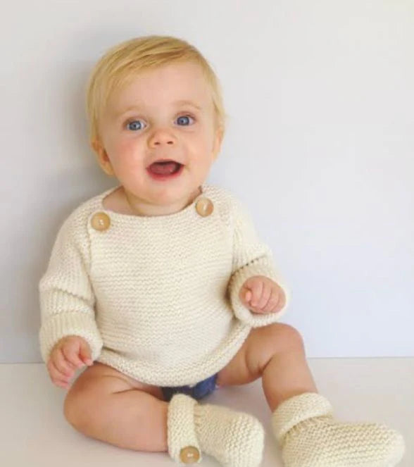 Tab Front Jumper | Touch Yarns #006
