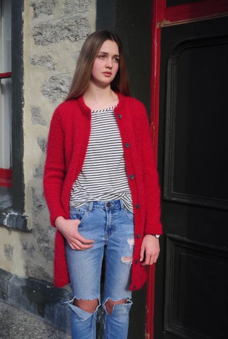Long Mohair Cardigan | Touch Yarns #099
