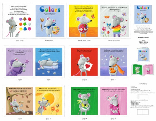 Colours Book Panel 90cm | 38001-Multi