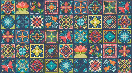 Land of Enchantment 60cm Panel Navy/Multi 45036-28