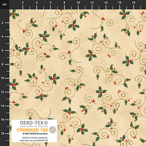 We Love Christmas | Holly | Gold | 4591-207