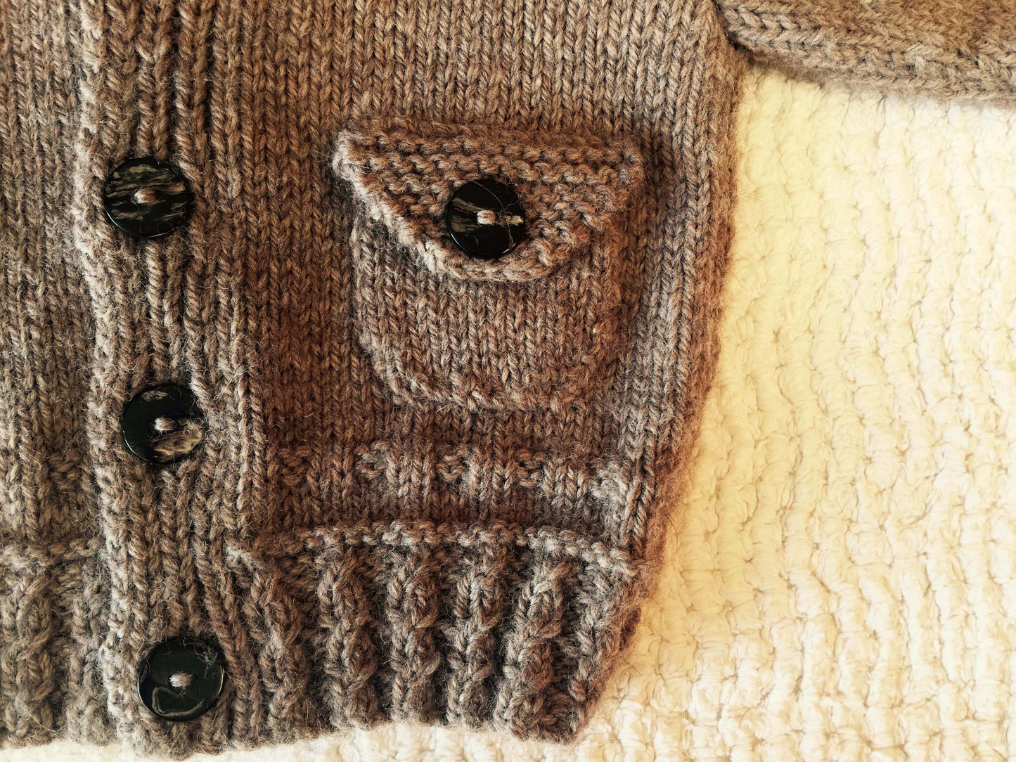 Boston Cardi & Beanie 8ply | Lisa F Design BC62