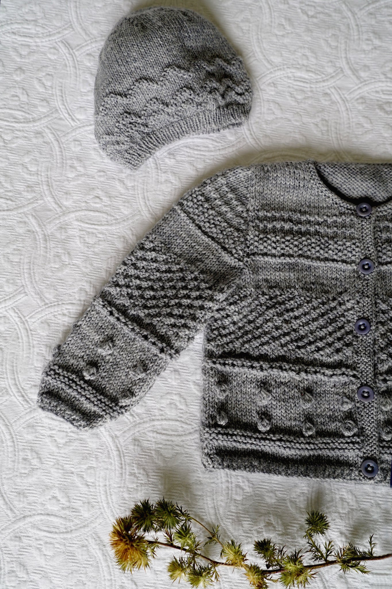 Frankie Cardi & Hat 4ply | Lisa F Design BC91