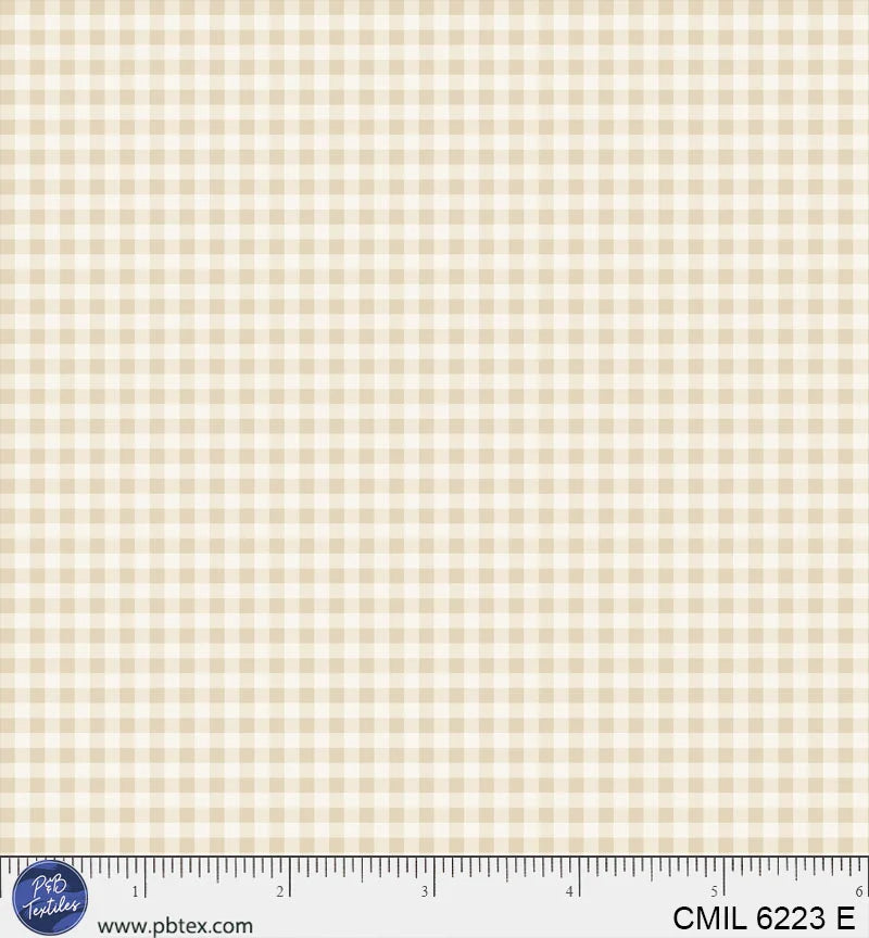 Cider Mill | Harvest Gingham | Beige/White CMIL6223E