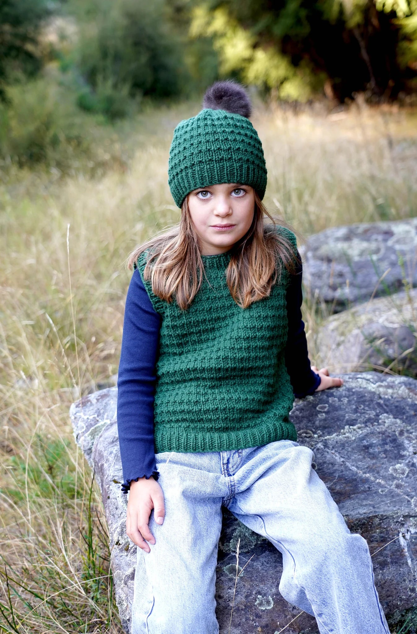 Keeley Vest & Hat 12ply | Lisa F Design LF59