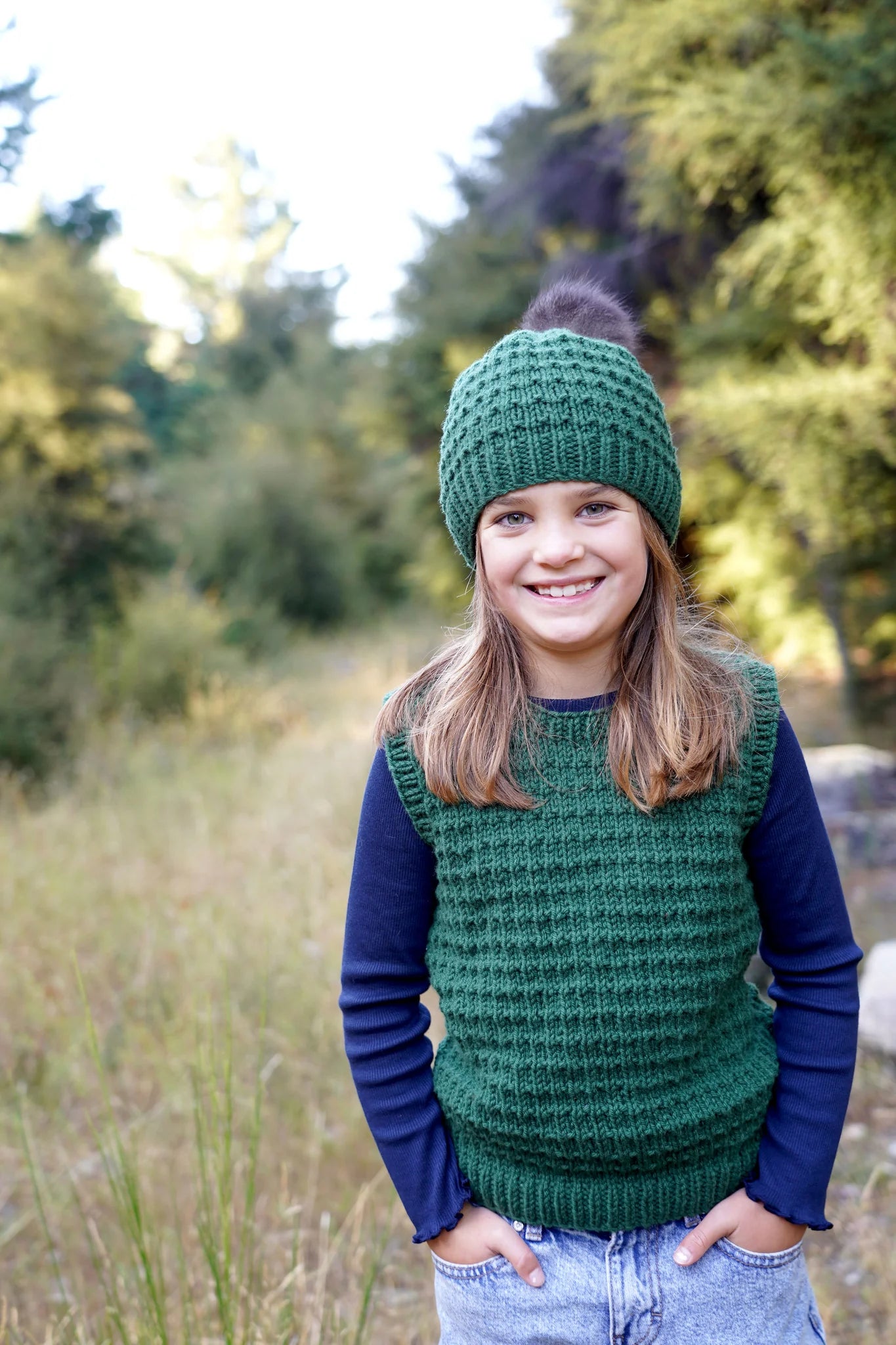 Keeley Vest & Hat 12ply | Lisa F Design LF59