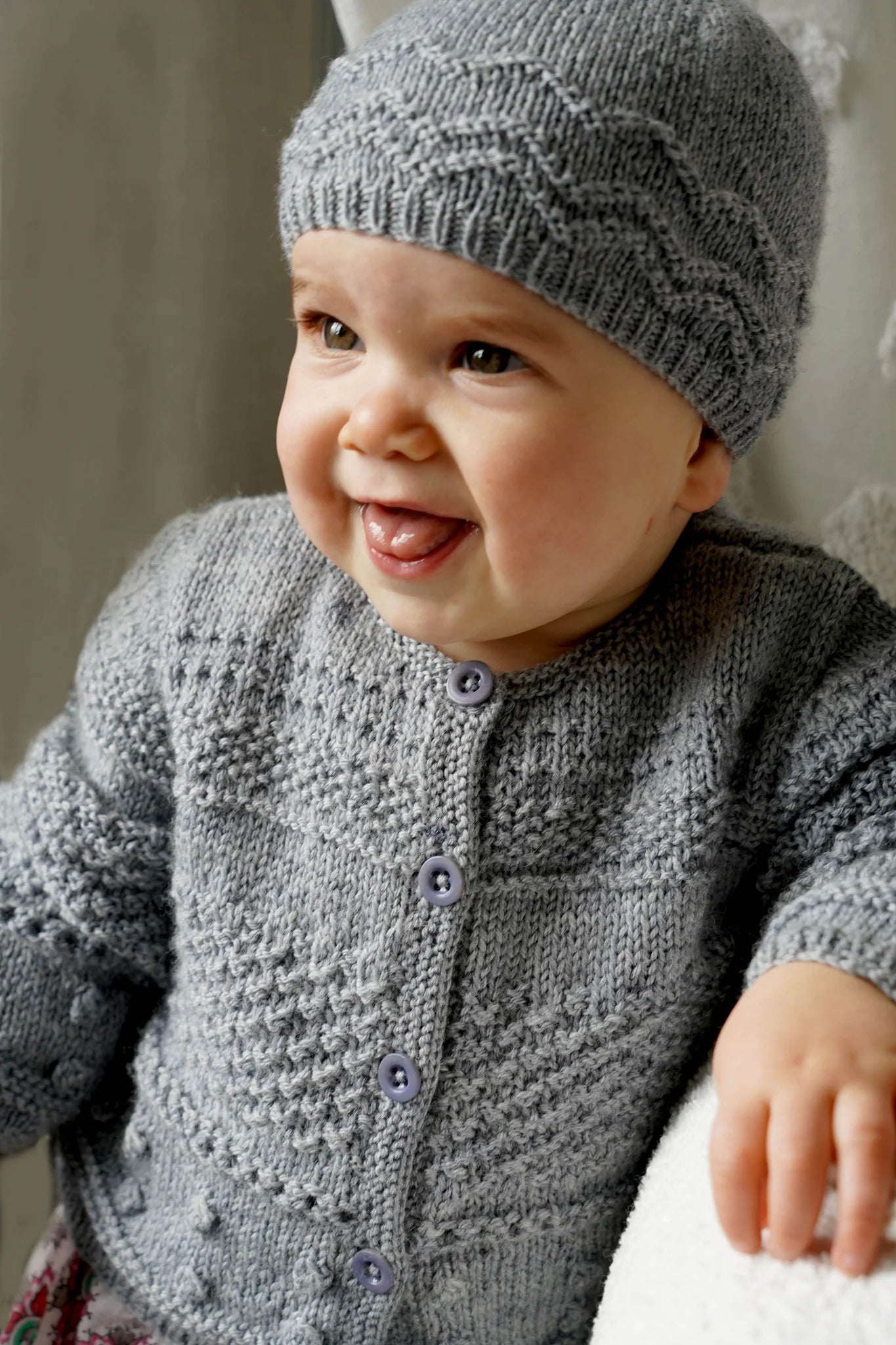 Frankie Cardi & Hat 4ply | Lisa F Design BC91