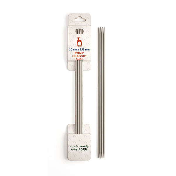 Pony Aluminium Double Point Needles – 20cm