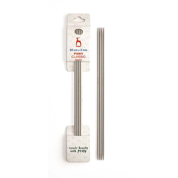 Pony Aluminium Double Point Needles – 20cm