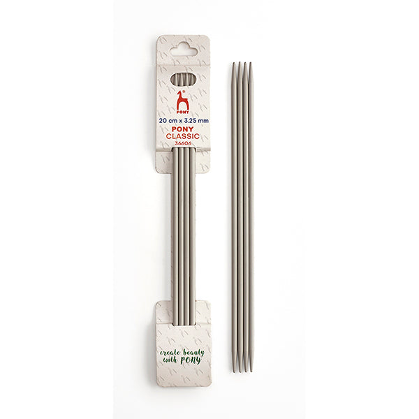 Pony Aluminium Double Point Needles – 20cm
