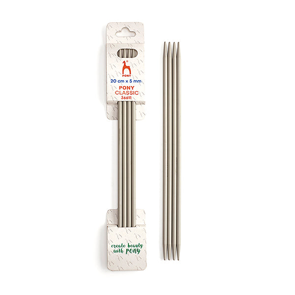 Pony Aluminium Double Point Needles – 20cm