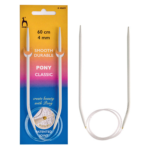 Pony Fixed Circular Aluminium Knitting Needles