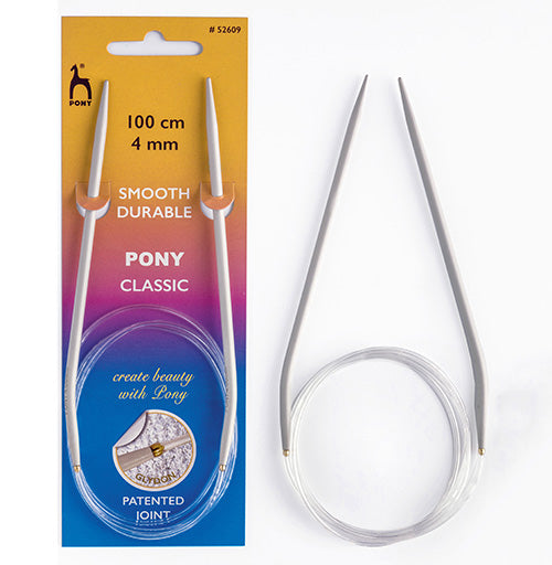 Pony Fixed Circular Aluminium Knitting Needles