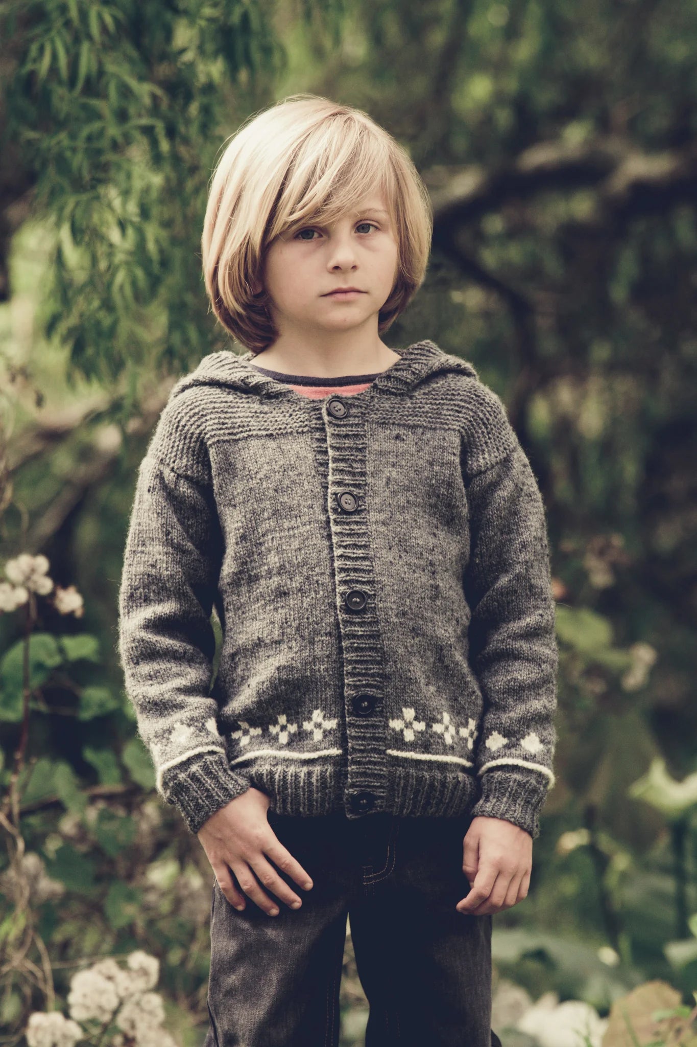 Noughts and Crosses Hoodie 8ply | Lisa F Design - LF11