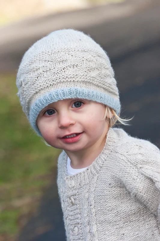 Cream Caramel Hat 8ply | Lisa F Design - LF22