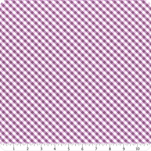 Hydrangeas in the Garden | Gingham | Purple 25040 116