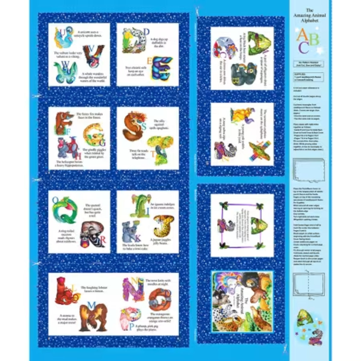 Amazing Alphabet Storybook 90cm Panel