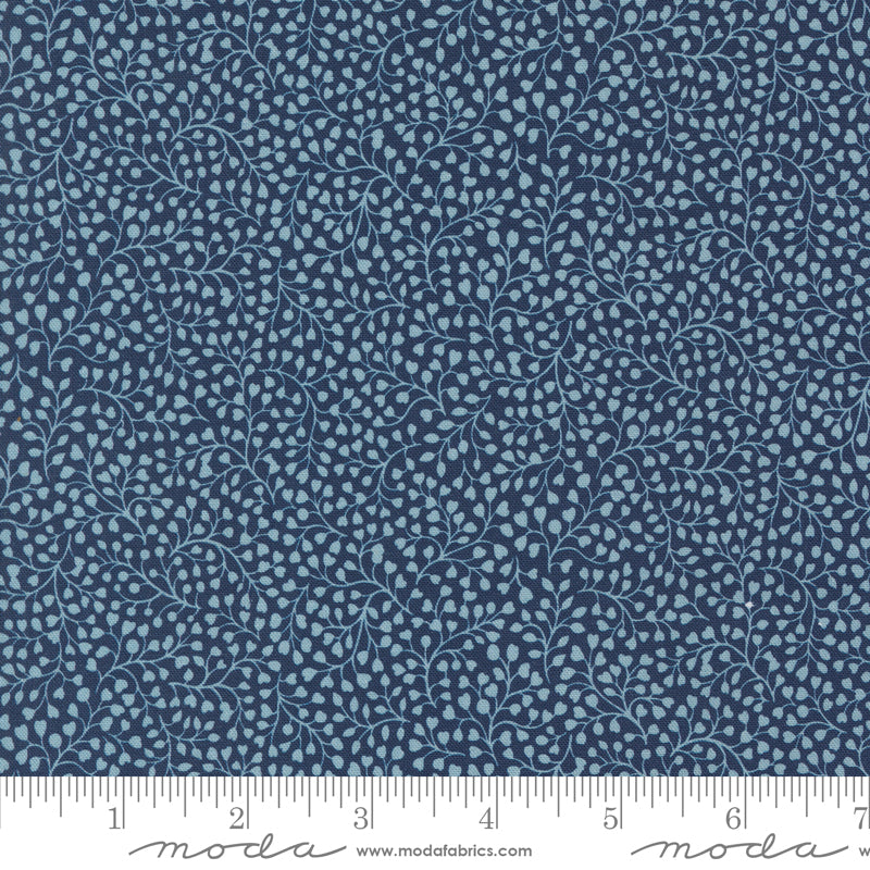 Chelsea Garden by Moda | Galivanting Garden - Ambling Vine - Navy 33748 12