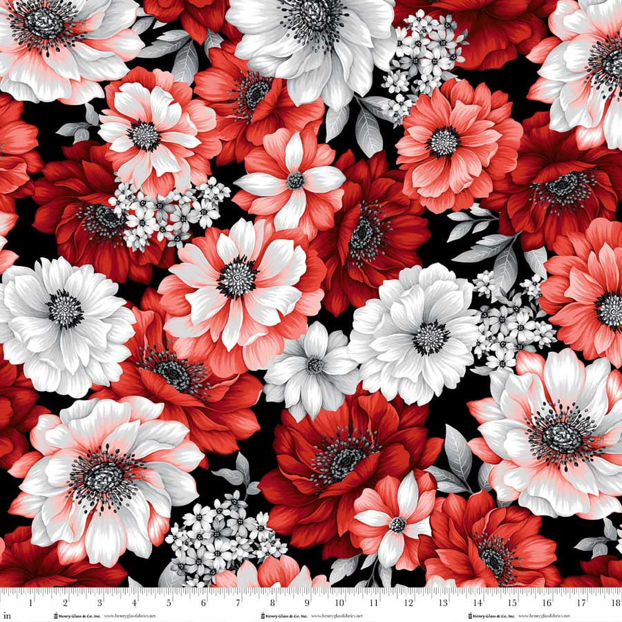 Scarlet's Treasure | Large Floral | Red/White HG3640-81