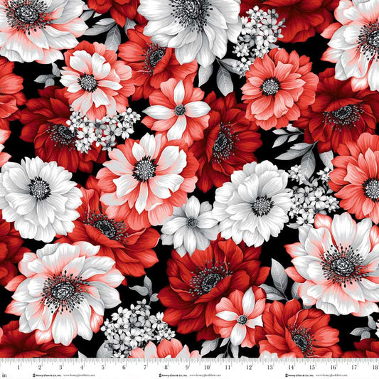 Scarlet's Treasure | Large Floral | Red/White HG3640-81