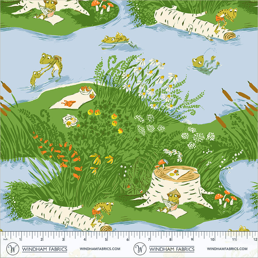 Heather Ross Favourites | Frog Pond | Medium Blue 37022D-10