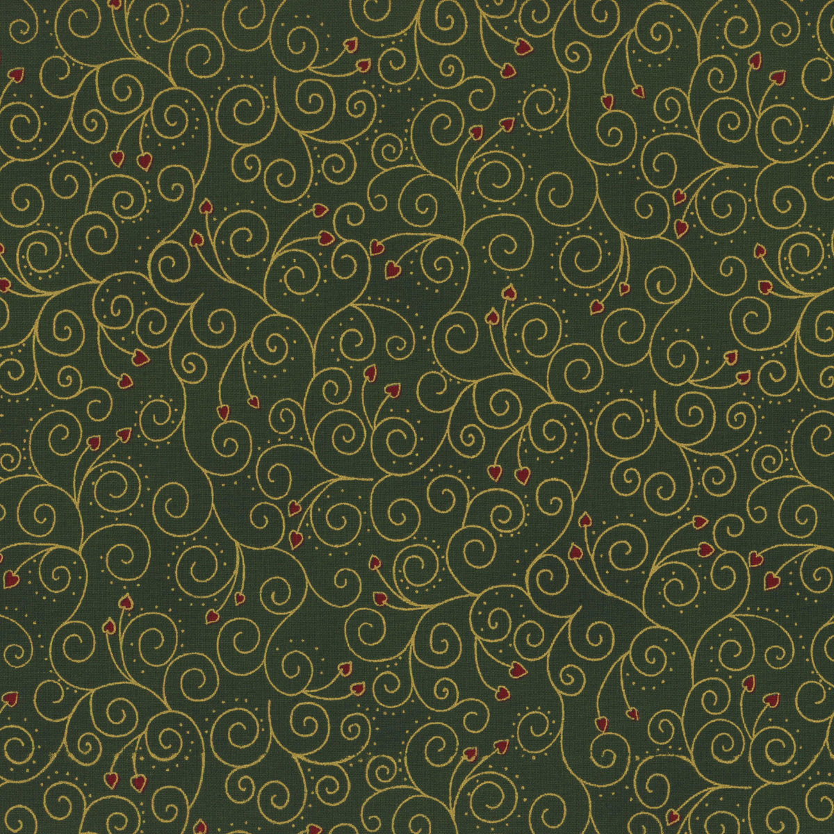 We Love Christmas | Scrolls | Green/Gold | 4591-808