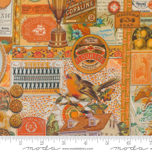 Curated in Color by Cathe Holden | Collage Patchwork Orange 7460 13