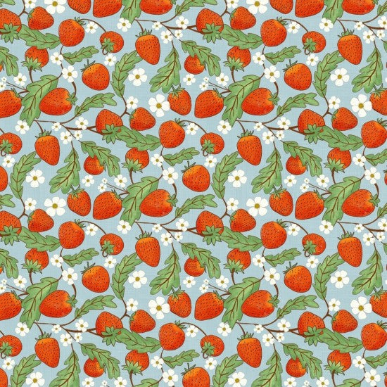 Whimsical Fields Strawberries | Blue 82130 106