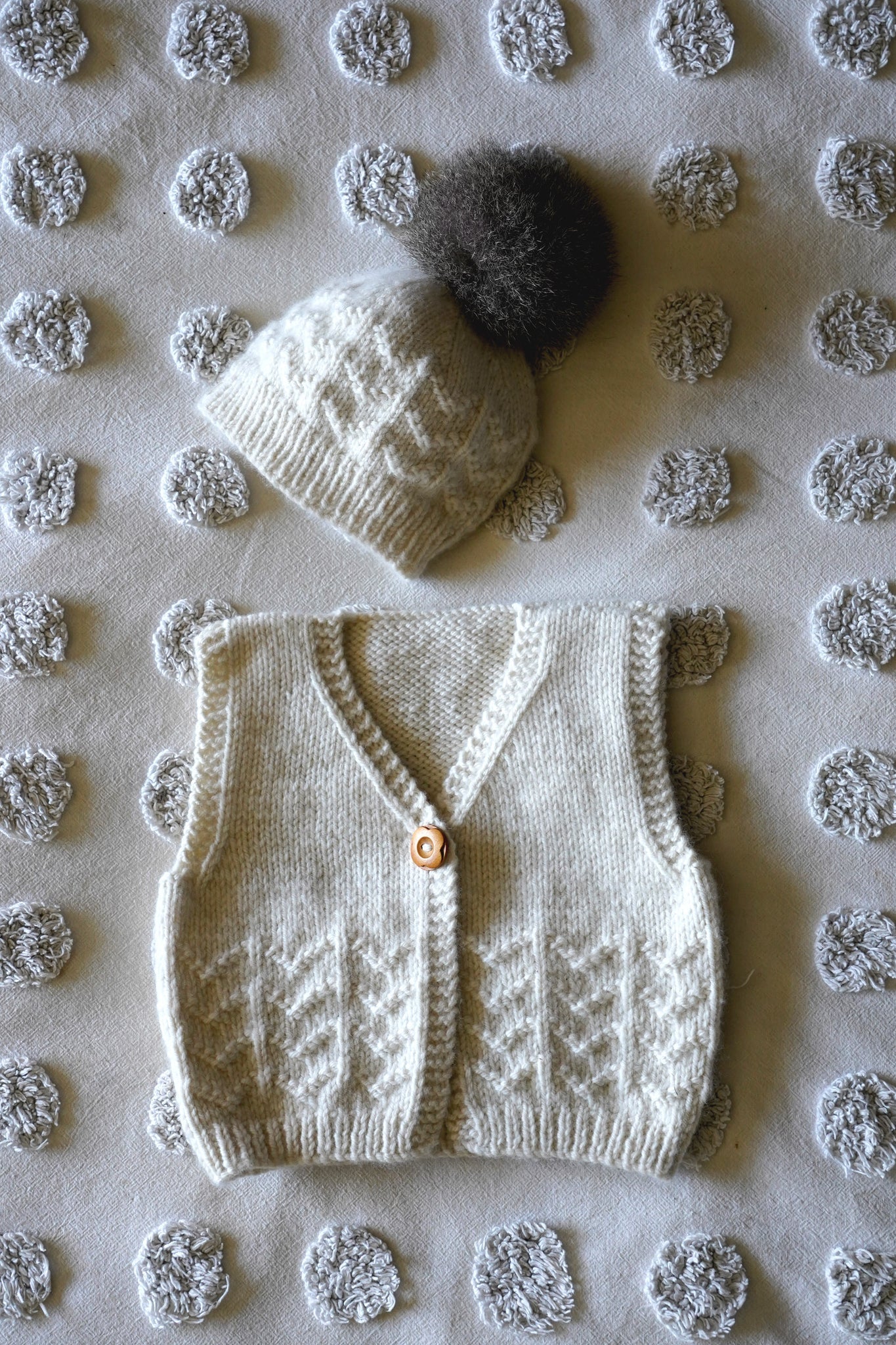 Piper Vest & Beanie 8ply | Lisa F Design - BC107