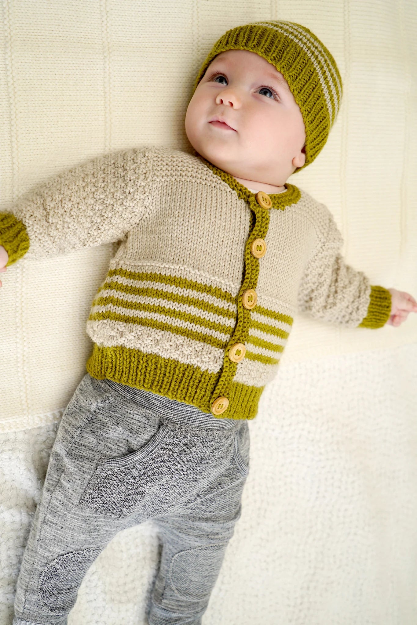Eden Cardi & Beanie 8ply | Lisa F Design - BC70