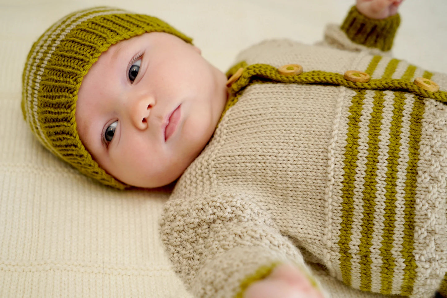 Eden Cardi & Beanie 8ply | Lisa F Design - BC70