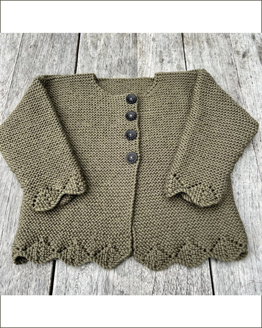 Bobbie Cardigan & Hat 8ply | The Kiwi Stitch & Knit Co