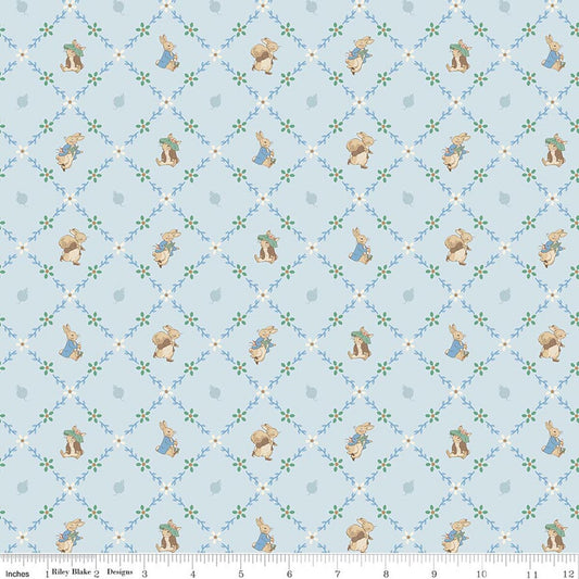 Peter Rabbit & Benjamin Bunny Lattice | Blue 25030 110