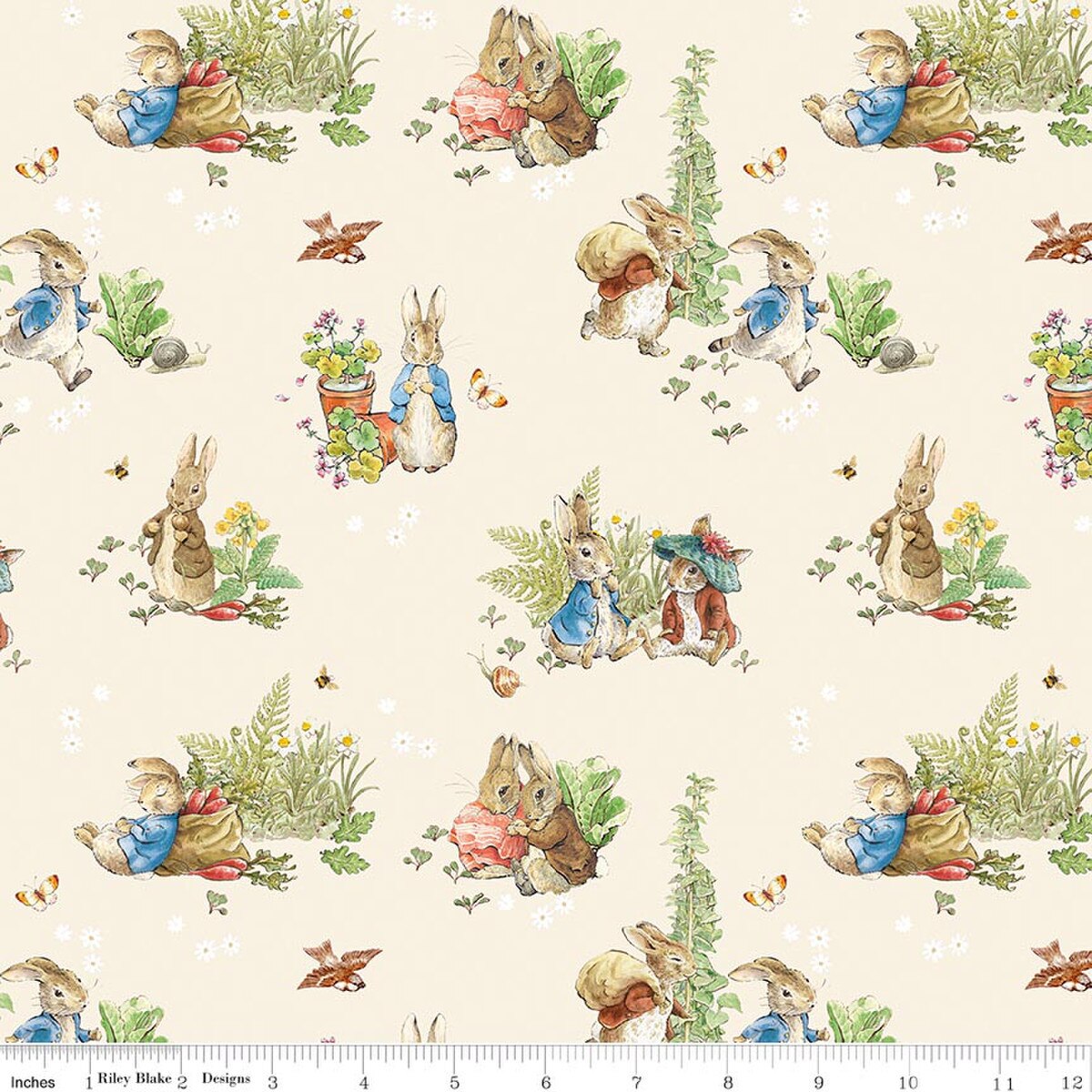 Peter Rabbit & Benjamin Bunny Main | Cream 25030 106