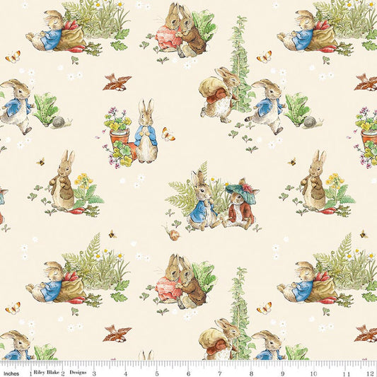 Peter Rabbit & Benjamin Bunny Main | Cream 25030 106