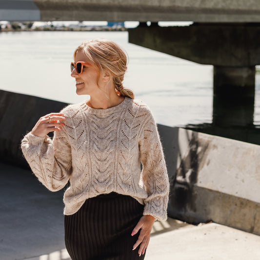 Cable Bay Sweater 8ply | Purl Foundry