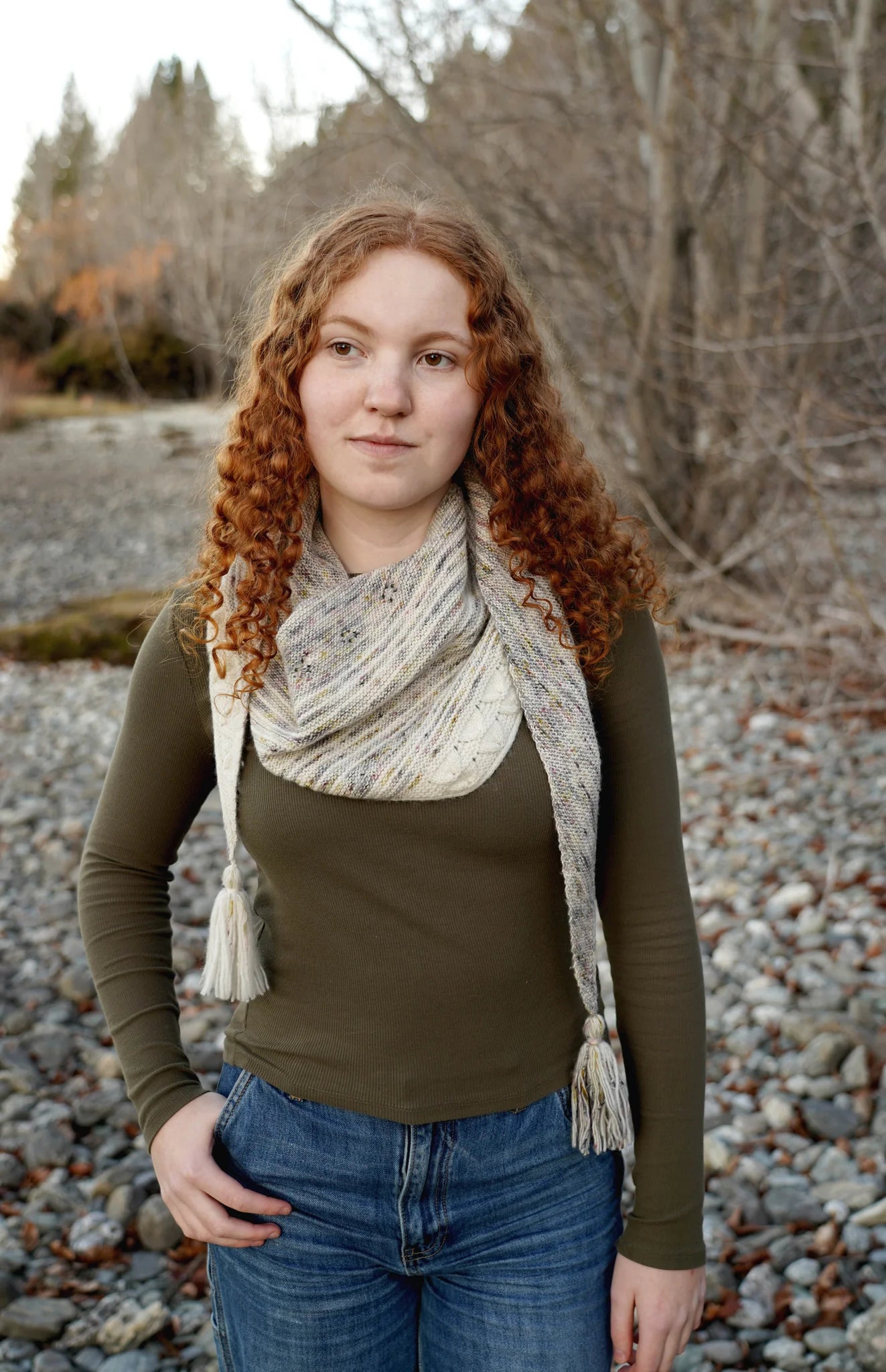 Arlet Shawl 4ply | Lisa F Design HC57