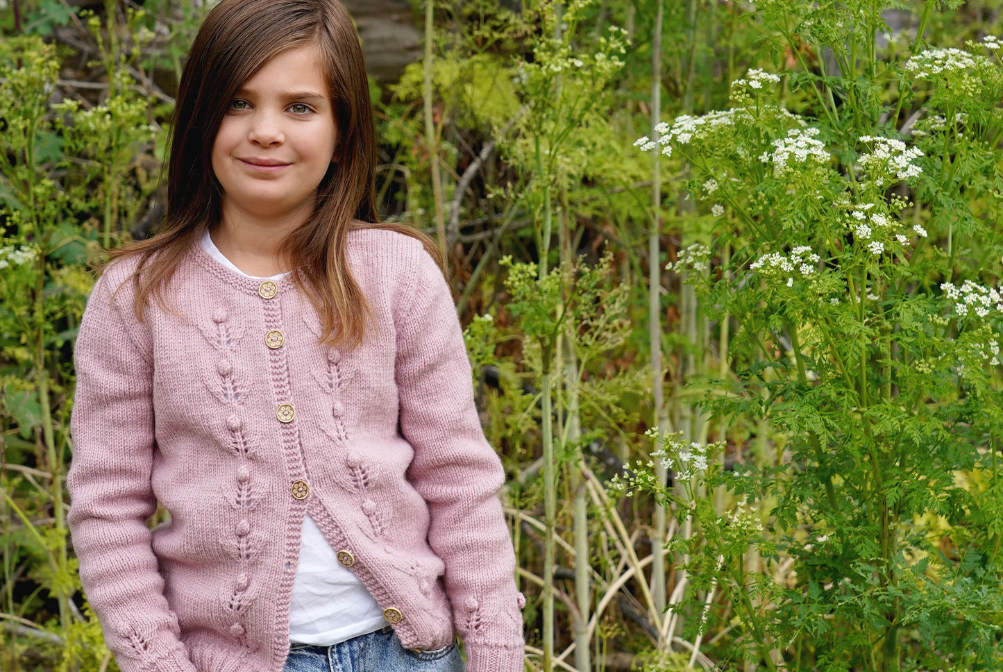 Verity Cardi Junior 8ply | Lisa F Design LF62