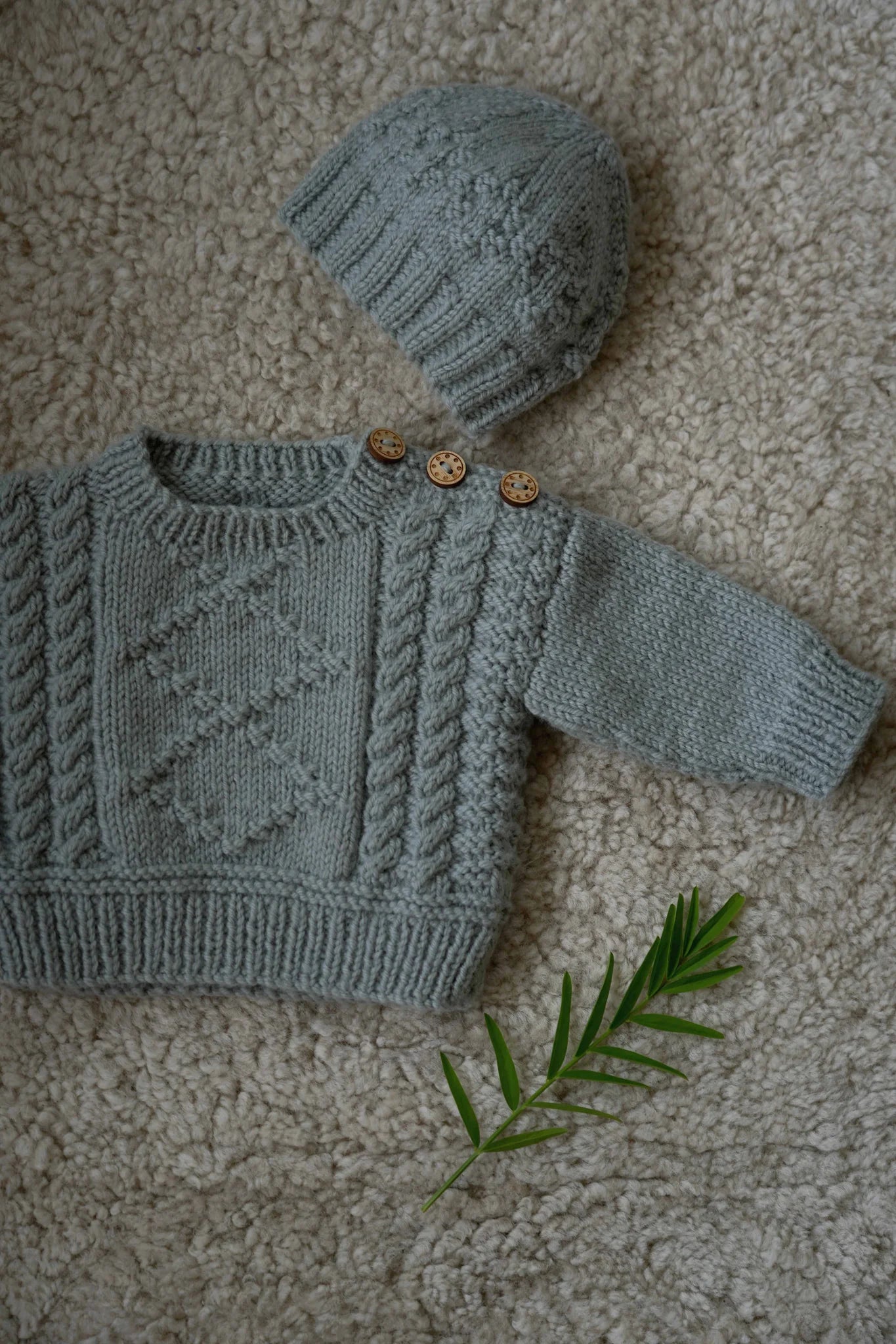 Sebbe Sweater and Hat 8ply | Lisa F Design - BC127