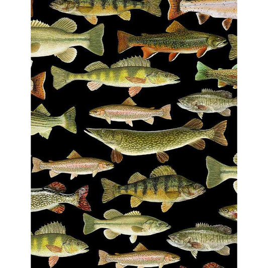 Woodland Retreat | Fish | Black CD6405