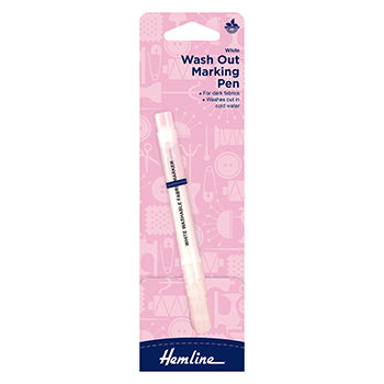 Water Soluble Fabric Marker | White