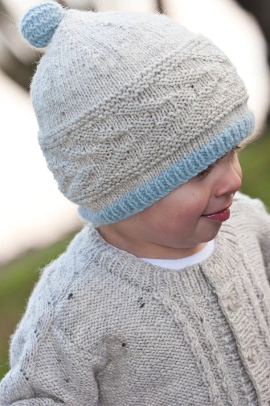 Cream Caramel Hat 8ply | Lisa F Design - LF22