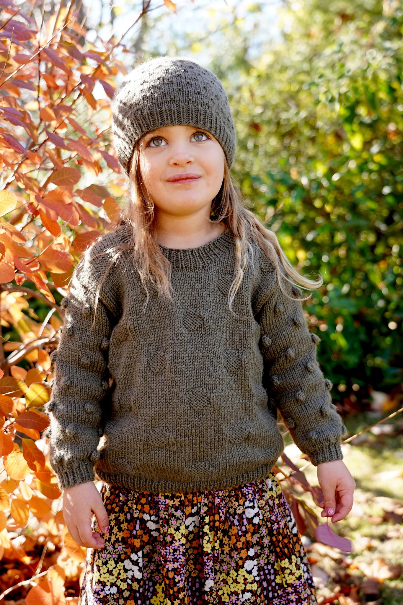 Olive Sweater and Hat 8ply | Lisa F Design - BC39