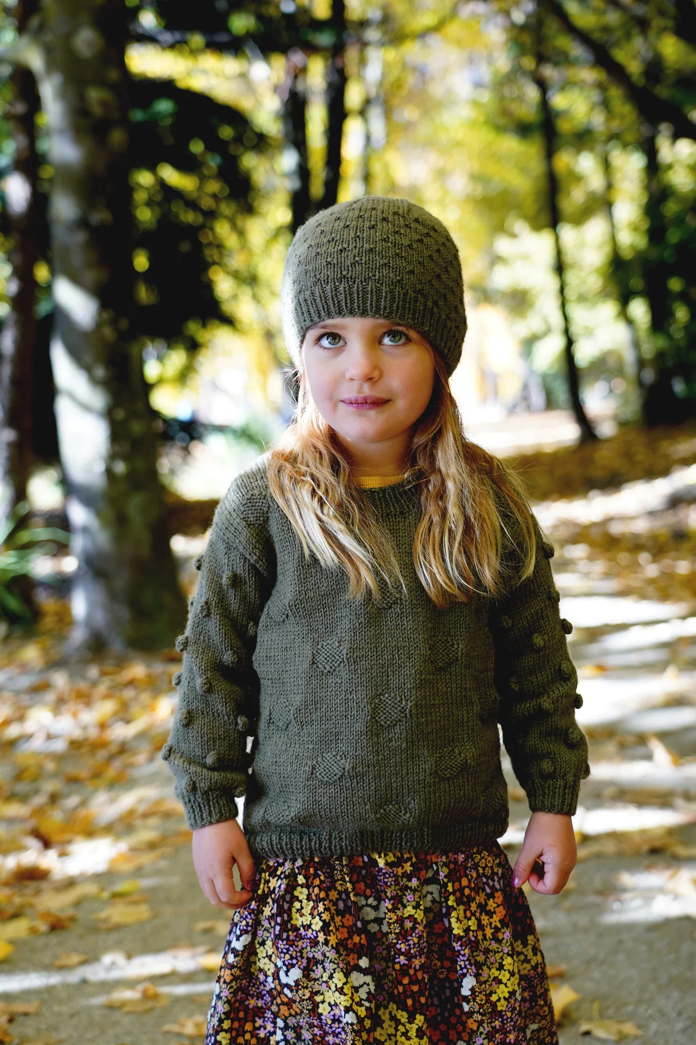 Olive Sweater and Hat 8ply | Lisa F Design - BC39