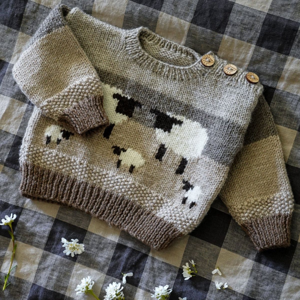 Counting Sheep Sweater 8ply | lisafdesign BC151