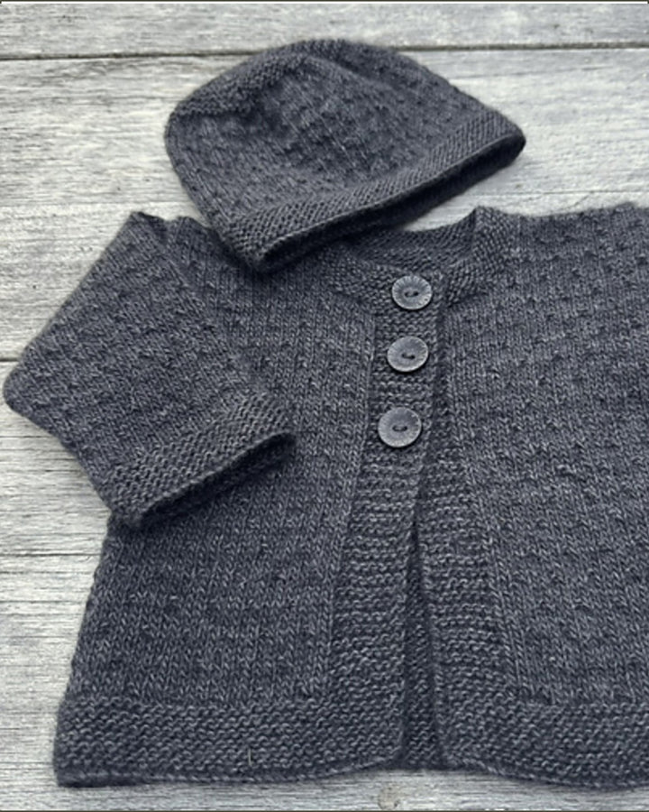 Mika Petite Cardigan & Hat 4ply | The Kiwi Stitch & Knit Co