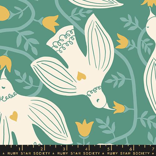 Endpaper | Hummingbirds Canvas | Watercress RS6048 13L