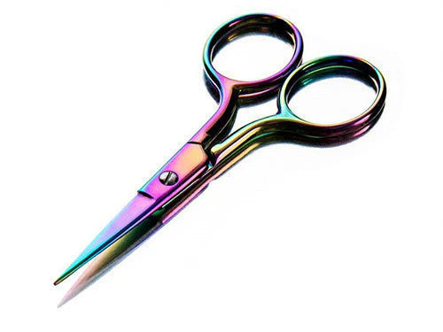 Rainbow Titanium Needlework Scissors 3.5" 90mm
