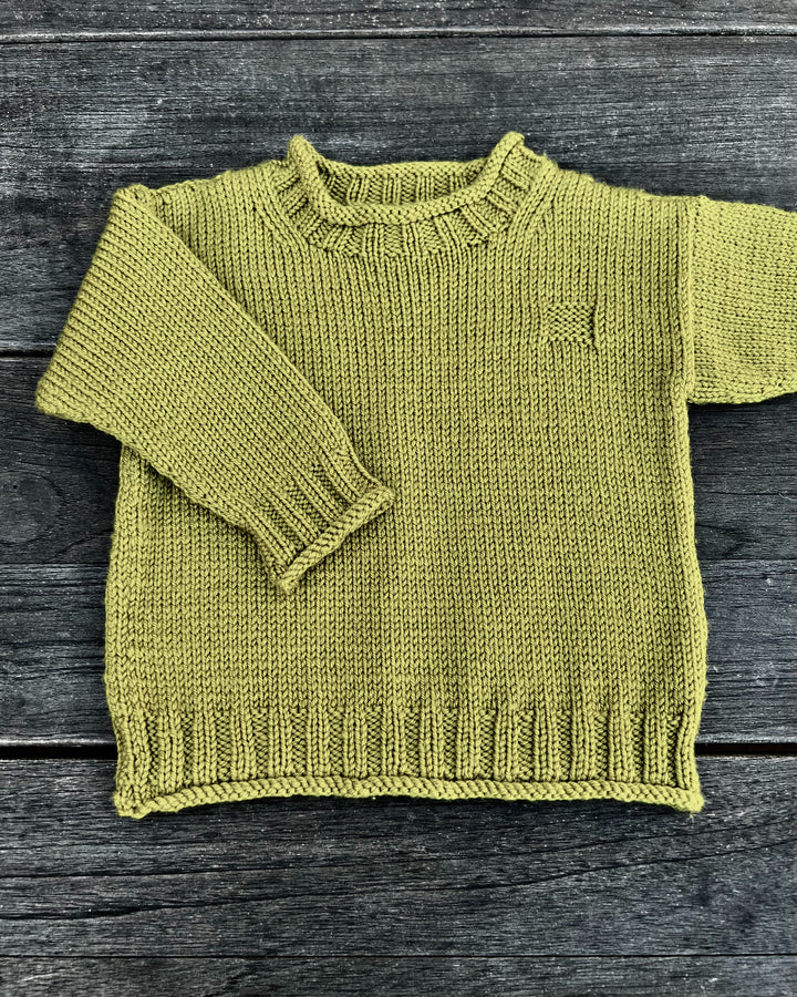 Rolled Edge Jumper 8ply | The Kiwi Stitch & Knit Co