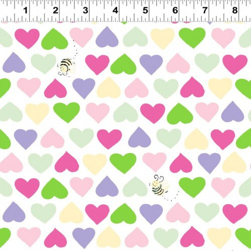 SusyBee Basics | Hearts & Bees | Pink SB20208 520